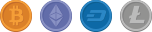 Realiza tu pago con Bitcoin, Ethereum, Litecoin, Dash, etc (Escríbenos si quieres saber si aceptamos tu altcoin). Tras confirmar el pago en la billetera (wallet) indicada se activará el servicio de inmediato (Promedio: 1 hora) TENTU.COM - Canales de pago